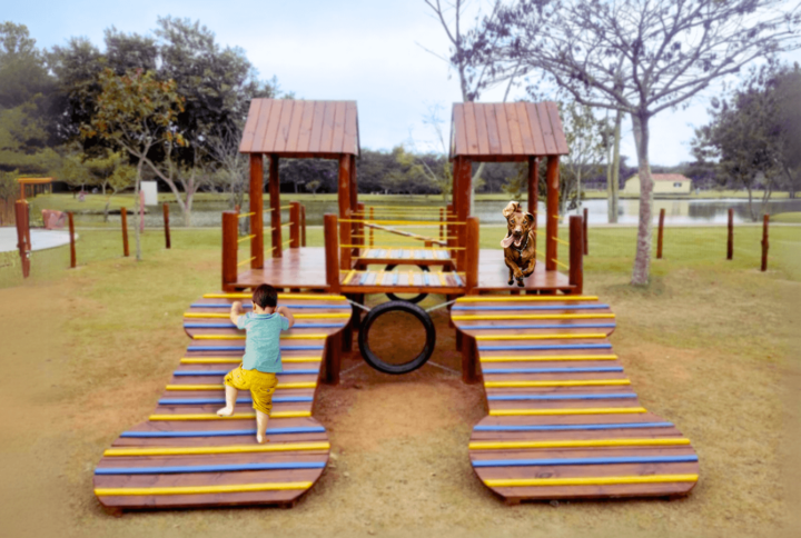 Espaço Kids e Pet Juntos? Somente com o Playground da Outdog!