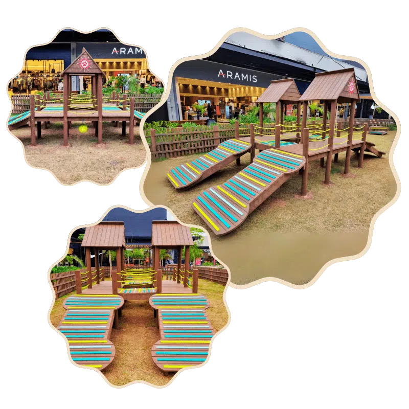 playground pet de madeira